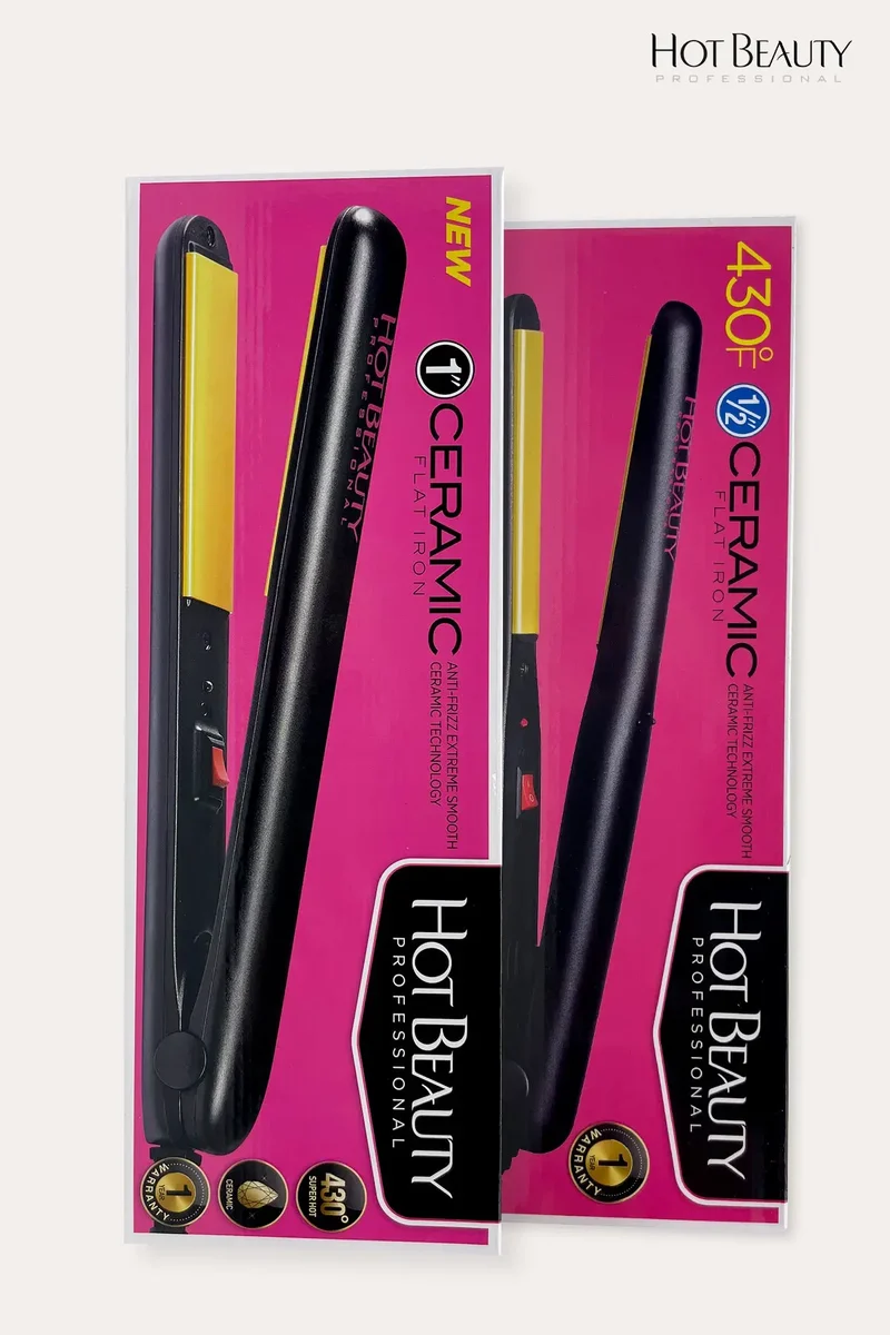HOT BEAUTY FLAT IRON - 3 TYPES