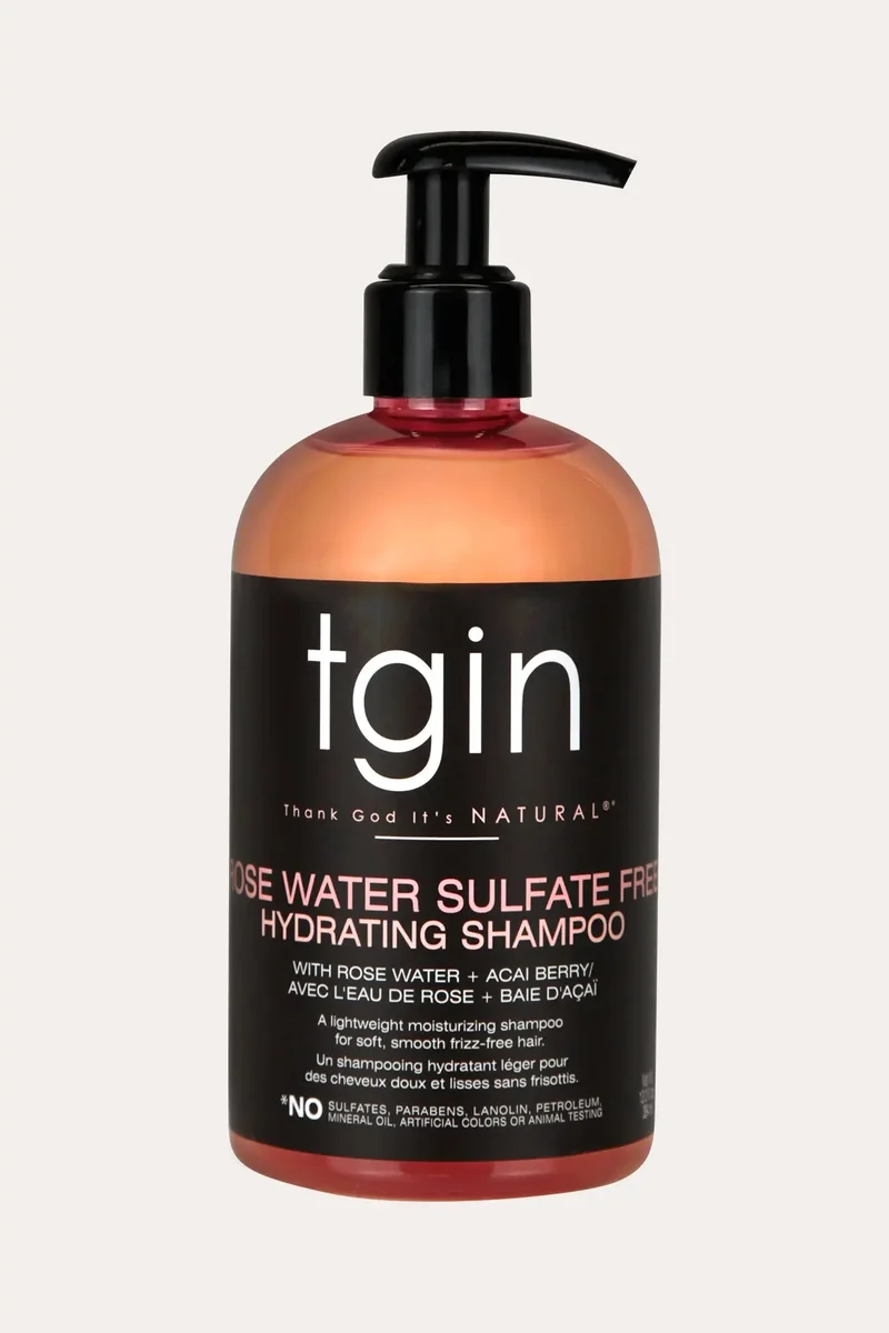 TGIN ROSE WATER SULFATE FREE HYDRATING SHAMPOO 13oz