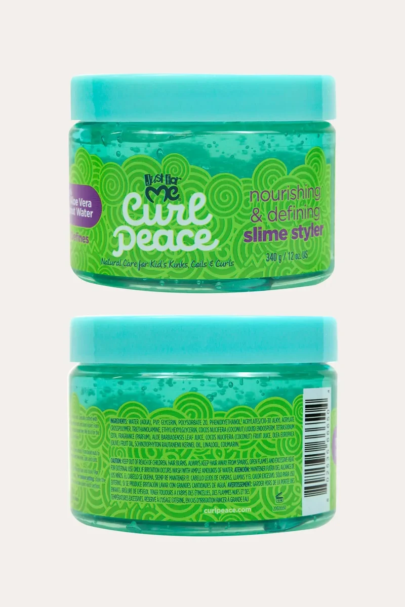 JUST FOR ME CURL PEACE NOURISHING & DEFINING SLIME STYLER 12oz | FOR KIDS STYLING GEL