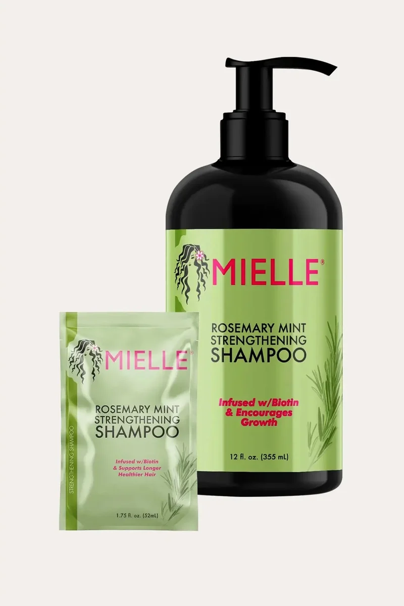 MIELLE ROSEMARY MINT STRENGTHENING SHAMPOO INFUSED W/ BIOTIN & ENCOURAGING GROWTH