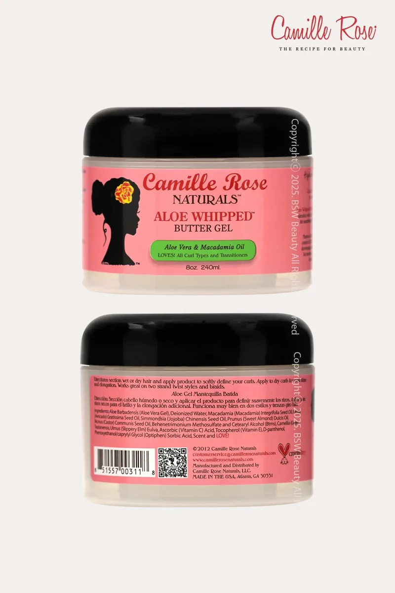 CAMILLE ROSE NATURALS ALOE WHIPPED BUTTER GEL ALOE VERA & MACADAMIA OIL 8oz