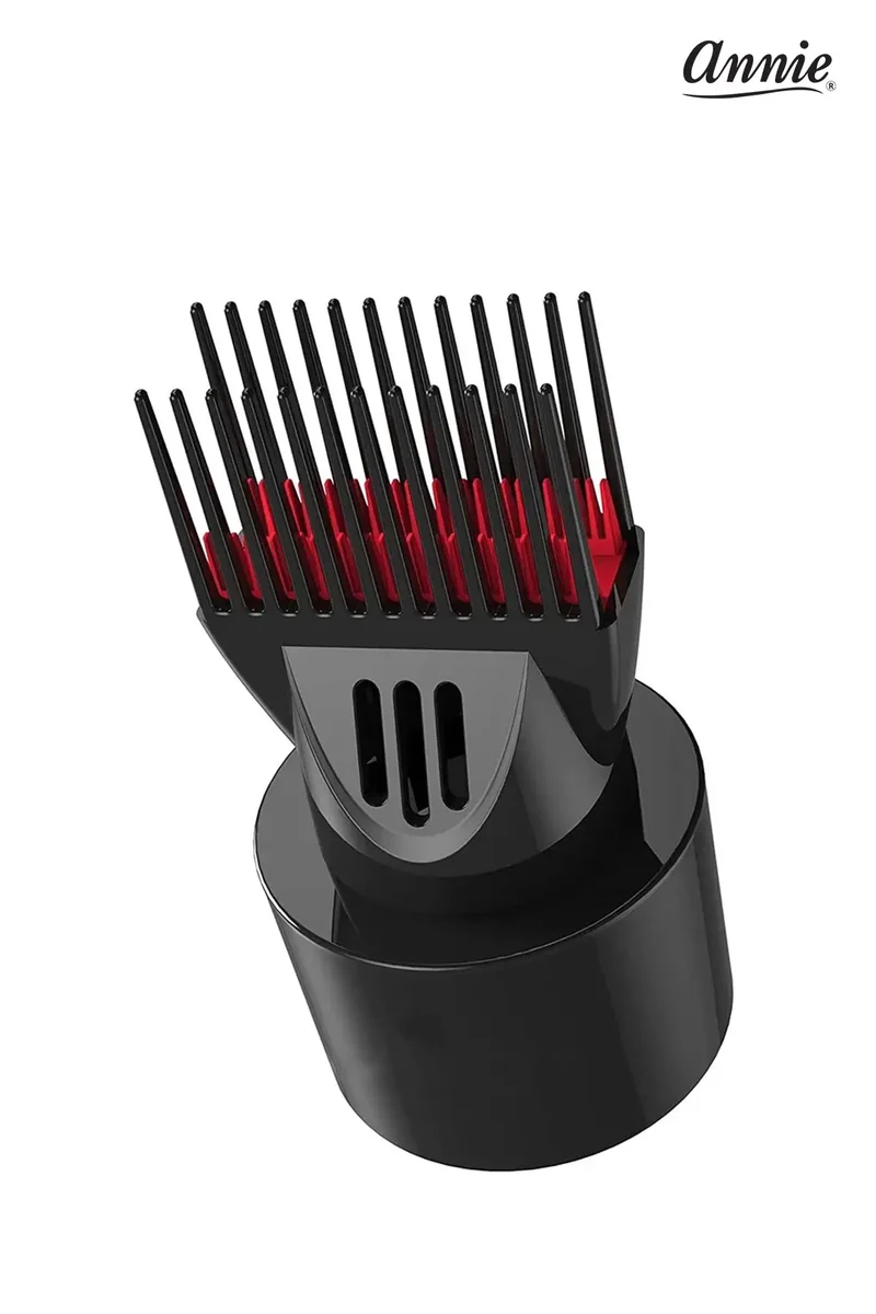 ANNIE UNIVERSAL FIT DETANGLER HAIR DRYER PIK BLACK & RED #2986
