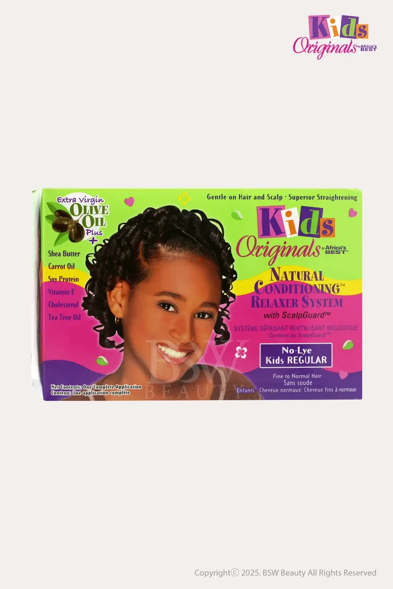 AFRICA'S BEST KIDS ORIGINALS NATURAL CONDITIONING RELAXER SYSTEM KIT - NO-LYE KIDS