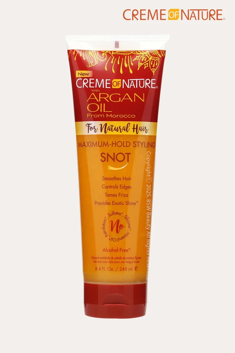 CREME OF NATURE ARGAN OIL MAXIMUM HOLD STYLING SNOT 8.4oz