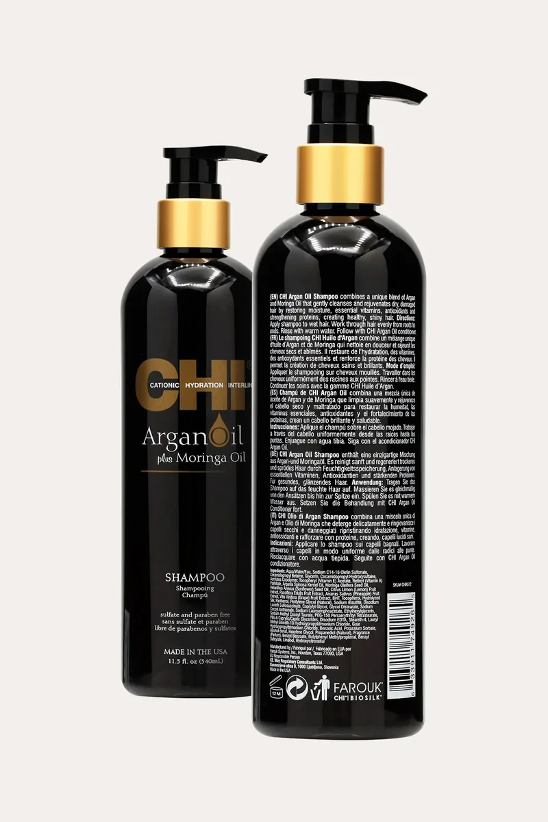 CHI ARGAN OIL WITH MORINGA OIL BLEND SHAMPOO