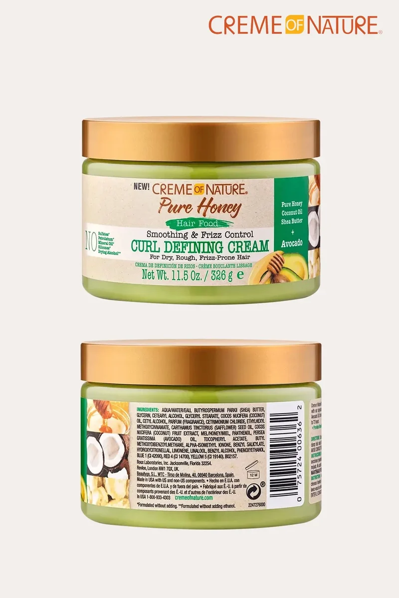 CREME OF NATURE HAIR FOOD CURL DEFINING CREAM AVOCADO 11.5oz