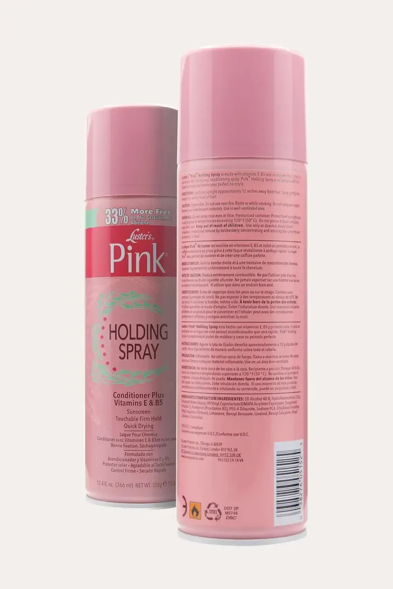 LUSTER'S PINK HOLDING SPRAY 12.4oz - FIRM HOLD HAIR SPRAY