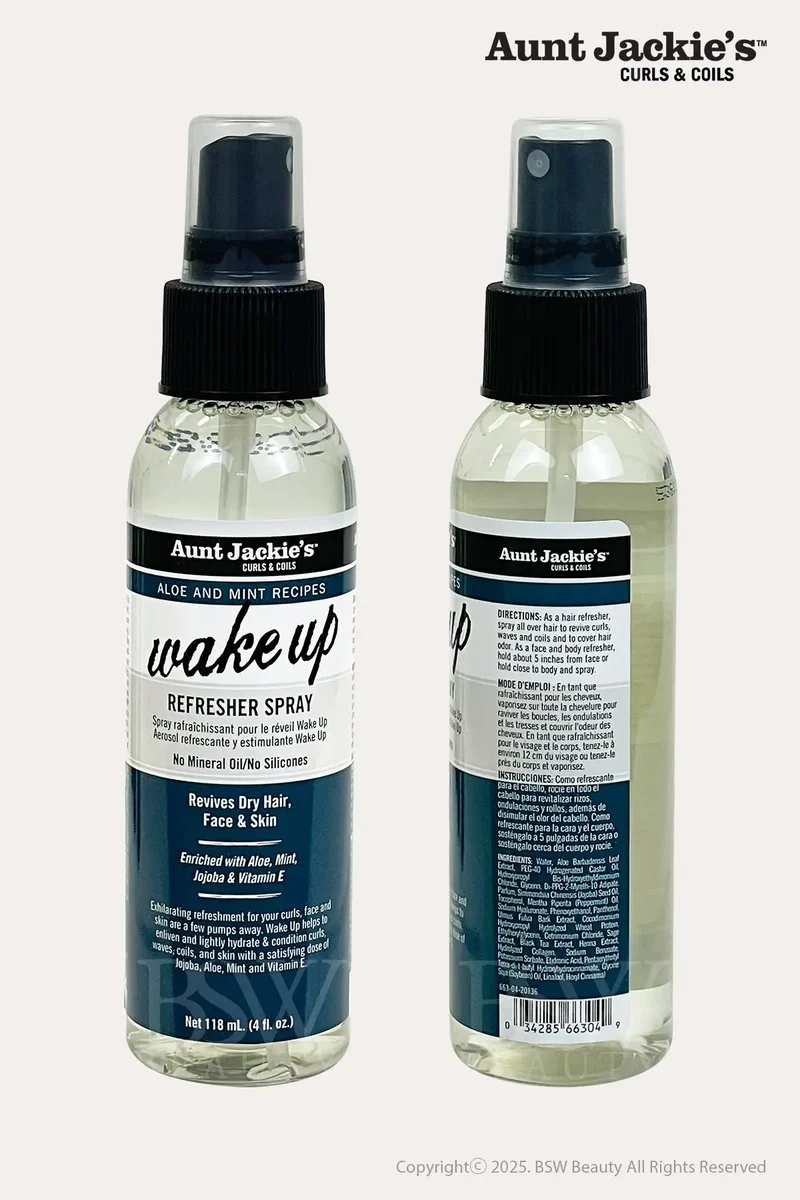 AUNT JACKIE'S ALOE AND MINT RECIPES WAKE UP REFRESHER SPRAY 4oz