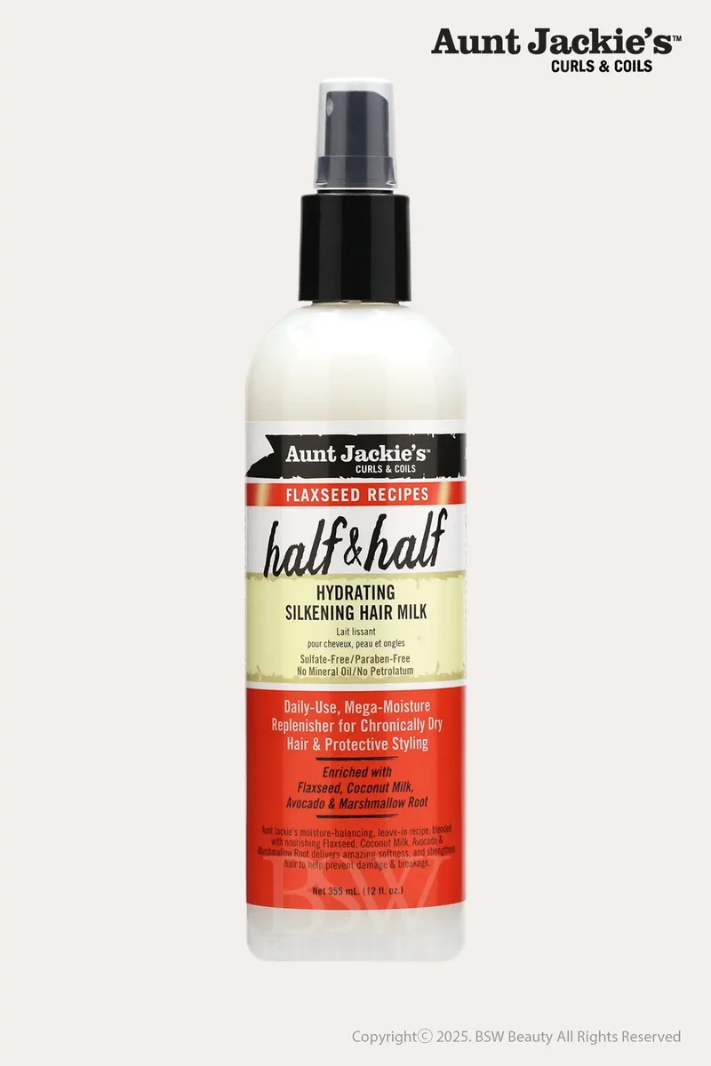 AUNT JACKIES HALF & HALF HYDRATING SILKENING HAIR MILK 12oz
