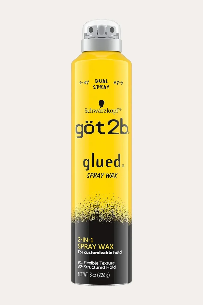 GOT2B GLUED SPRAY WAX WITH 2IN1 DUAL SPRAY NOZZLE 8oz
