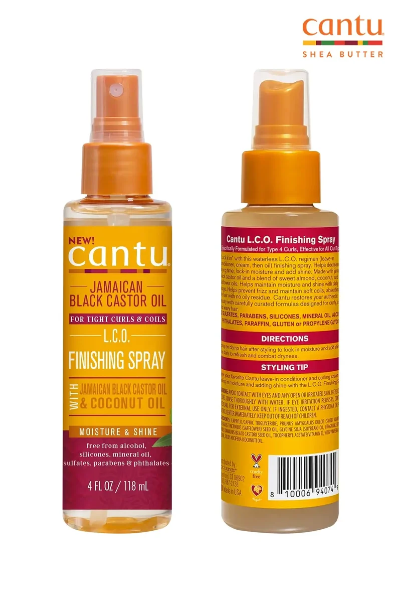 CANTU JAMAICAN BLACK CASTOR OIL FINISHING SPRAY 4oz
