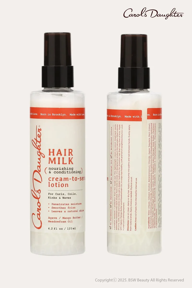 CAROLS DAUGHTER HAIR MILK NOURISHING & CONDITIONING CREAM-TO-SERUM HAIR LOTION 4.2oz