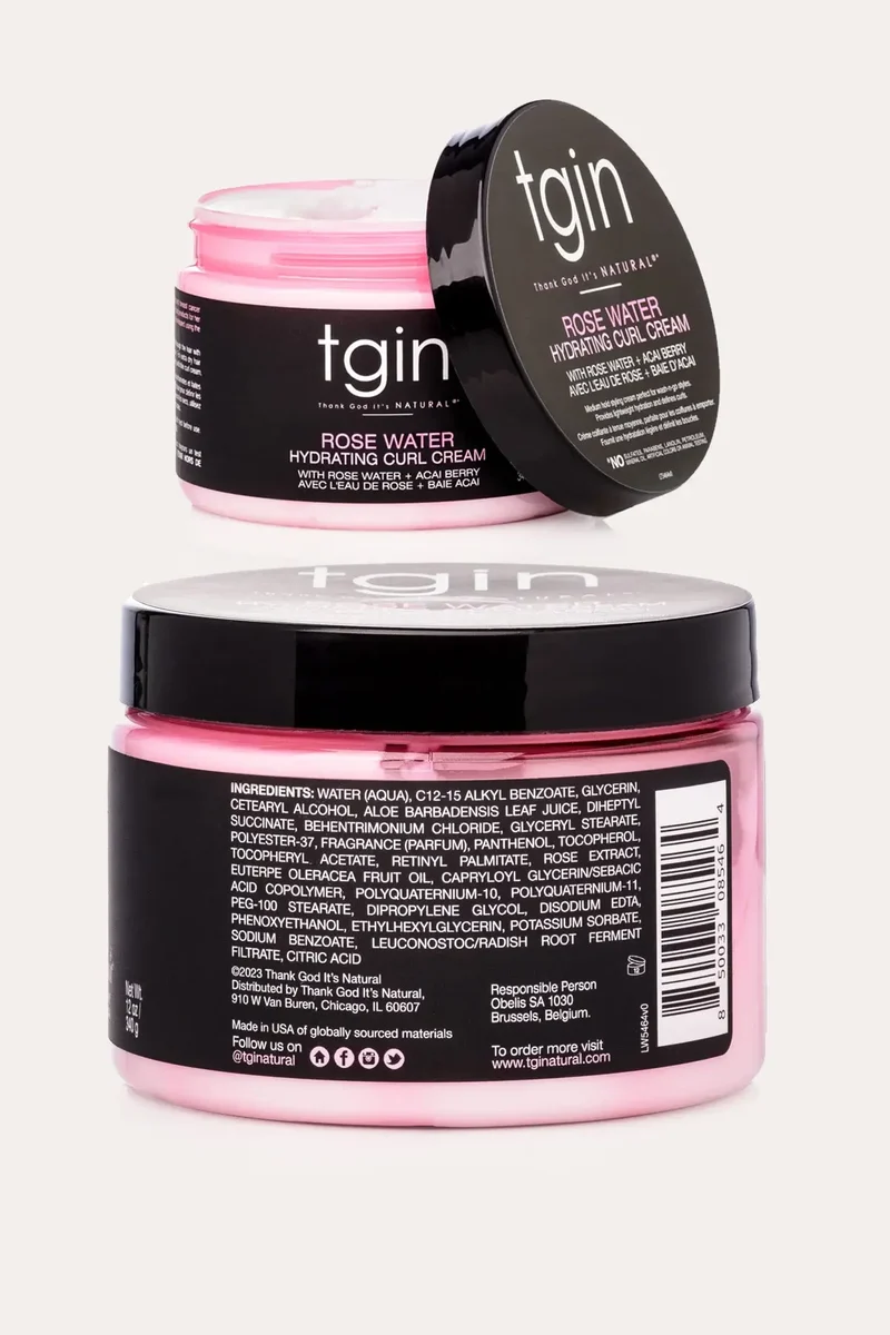 TGIN ROSE WATER HYDRATING HAIR MASK 12oz