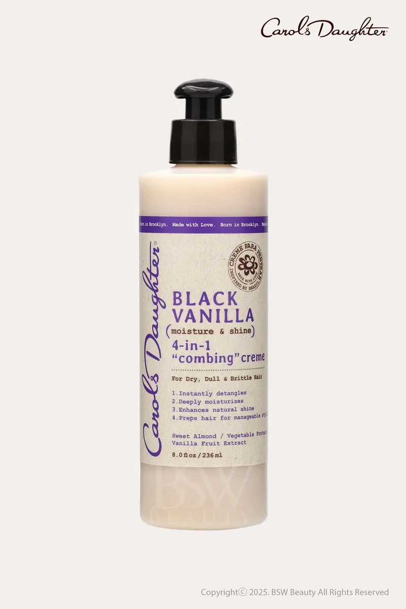 CAROLS DAUGHTER BLACK VANILLA MOISTURE & SHINE 4-IN-1 COMBING CREME 8oz