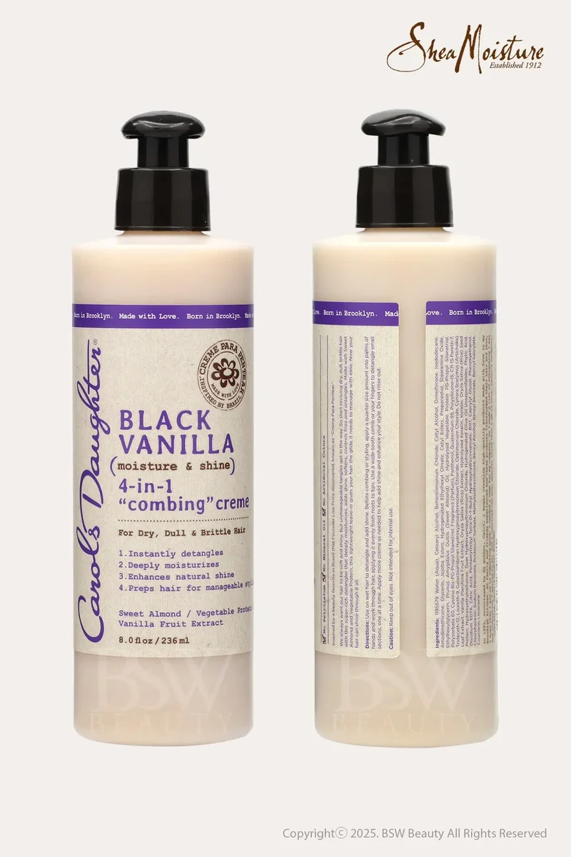CAROLS DAUGHTER BLACK VANILLA MOISTURE & SHINE 4-IN-1 COMBING CREME 8oz
