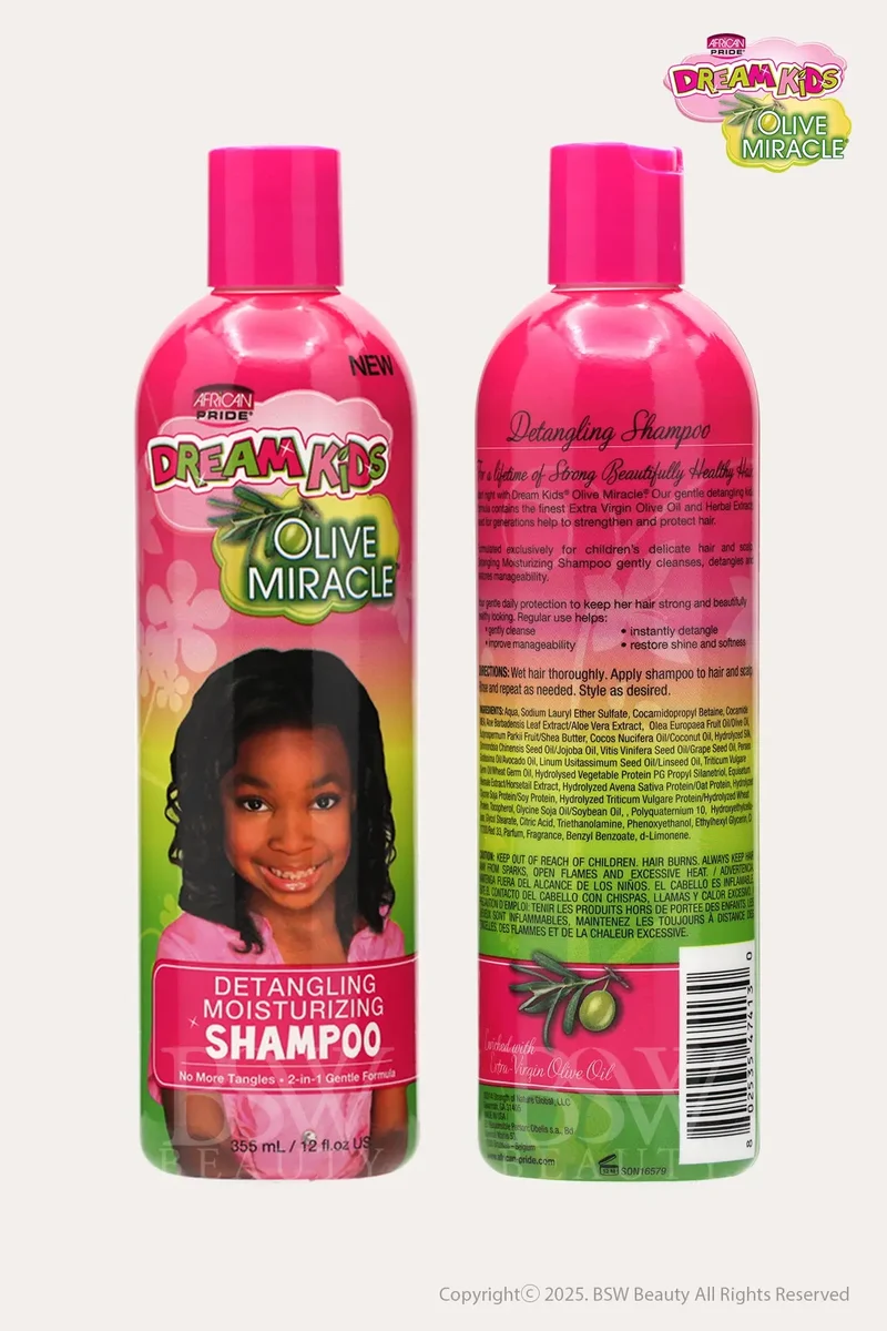AFRICAN PRIDE DREAM KIDS OLIVE MIRACLE DETANGLING MOISTURIZING SHAMPOO 12oz