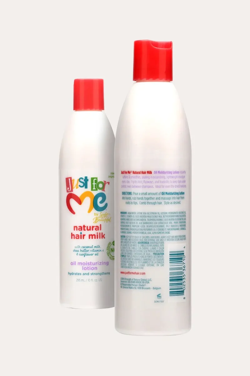 JUST FOR ME NATURAL HAIR MILK OIL MOISTURIZING HAIR LOTION 10oz