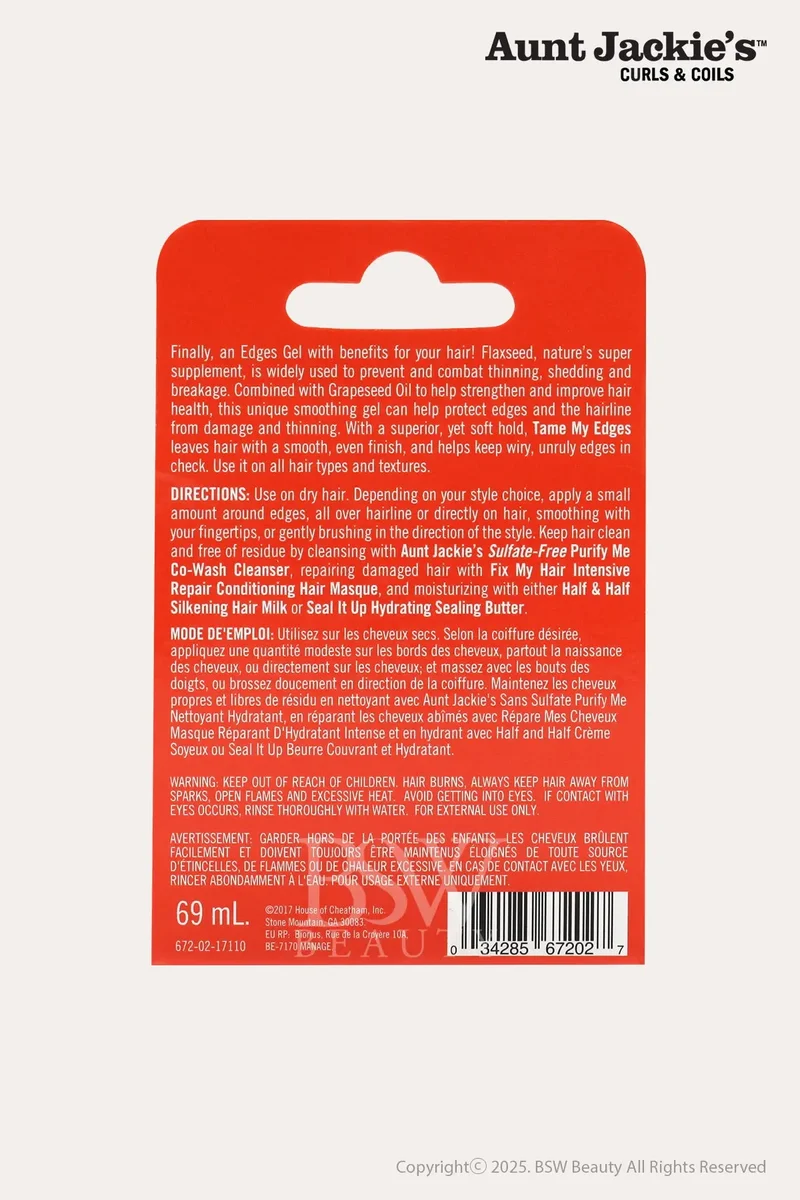 AUNT JACKIES TAME MY EDGES SMOOTHING GEL 2.5oz