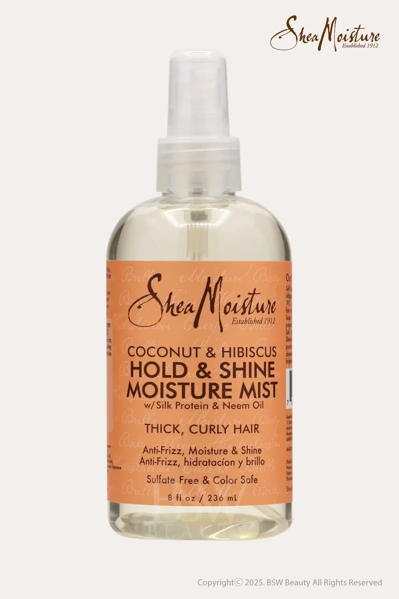 SHEA MOISTURE COCONUT & HIBISCUS HOLD & SHINE MOISTURE HAIR MIST 8oz