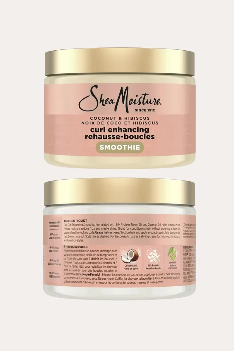 SHEA MOISTURE COCONUT & HIBISCUS CURL ENHANCING HAIR SMOOTHIE 12oz