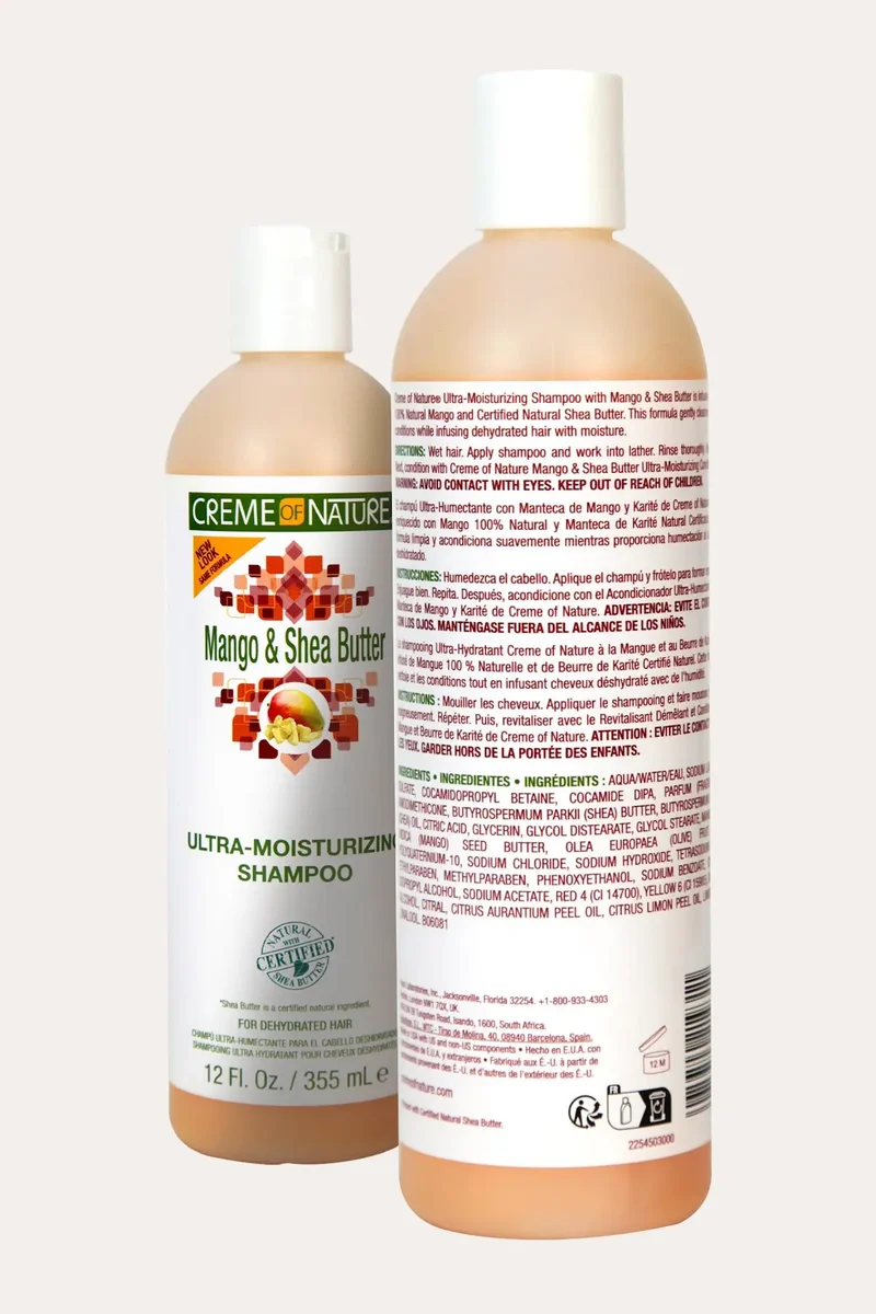 CREME OF NATURE MANGO & SHEA BUTTER ULTRA MOISTURIZING SHAMPOO 12oz