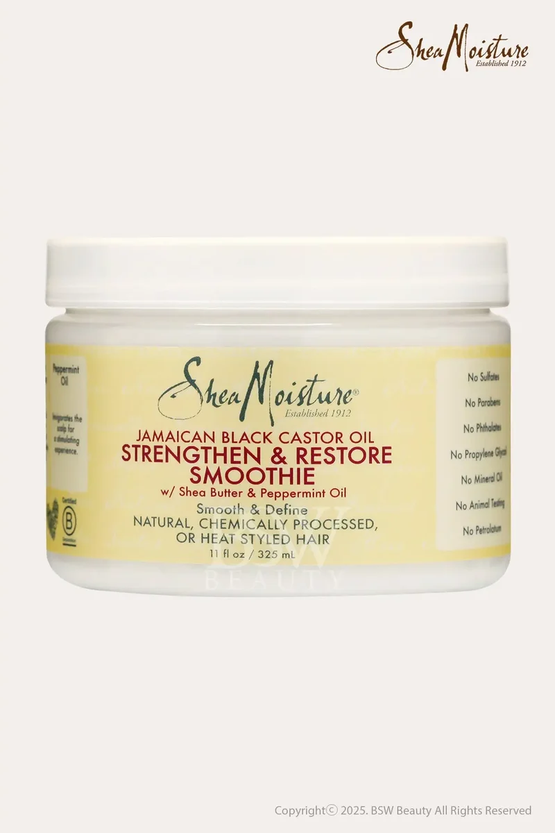 SHEA MOISTURE JAMAICAN BLACK CASTOR OIL STRENGTHEN&RESTORE HAIR SMOOTHIE 11oz