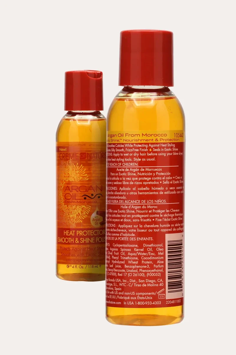 CREME OF NATURE HEAT DEFENSE SMOOTH & SHINE HAIR POLISHER 4oz