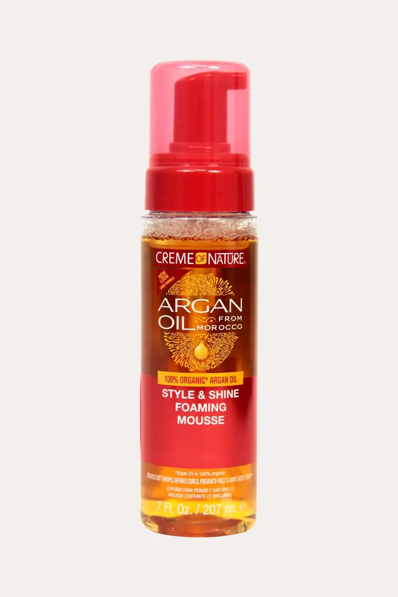CREME OF NATURE STYLE & SHINE FOAMING MOUSSE 7oz