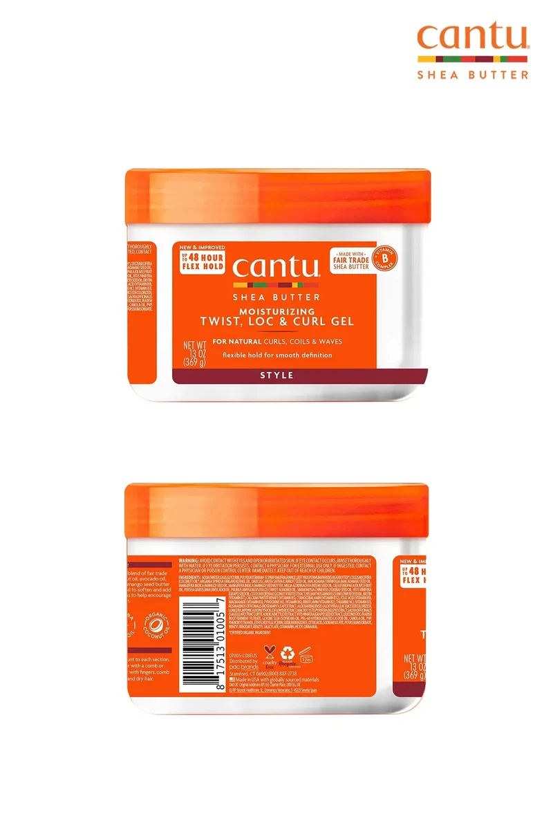 CANTU FOR NATURAL HAIR MOISTURIZING TWIST, LOCK & CURL GEL 13oz