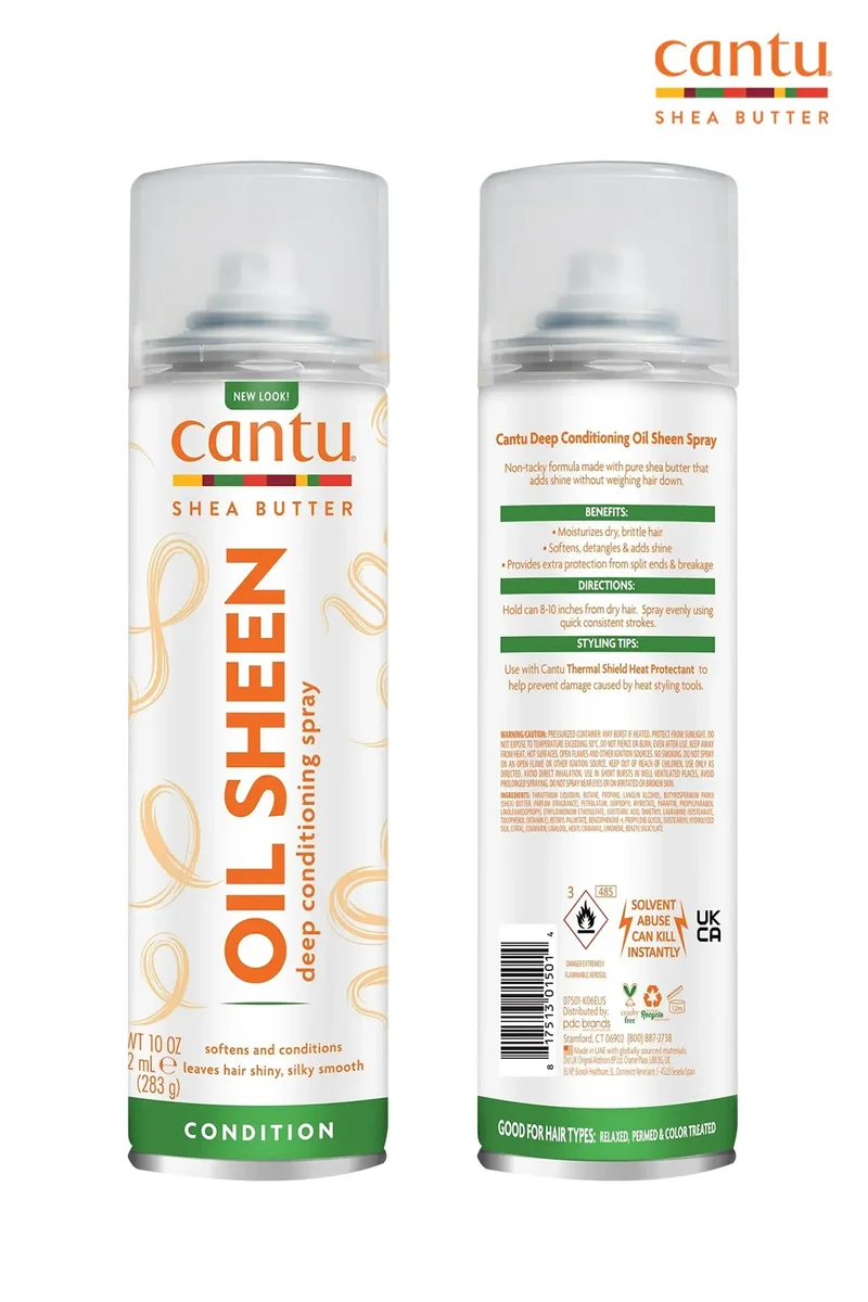 CANTU SHEA BUTTER OIL SHEEN DEEP CONDITIONING SPRAY 10oz | Oil Sheen Spray