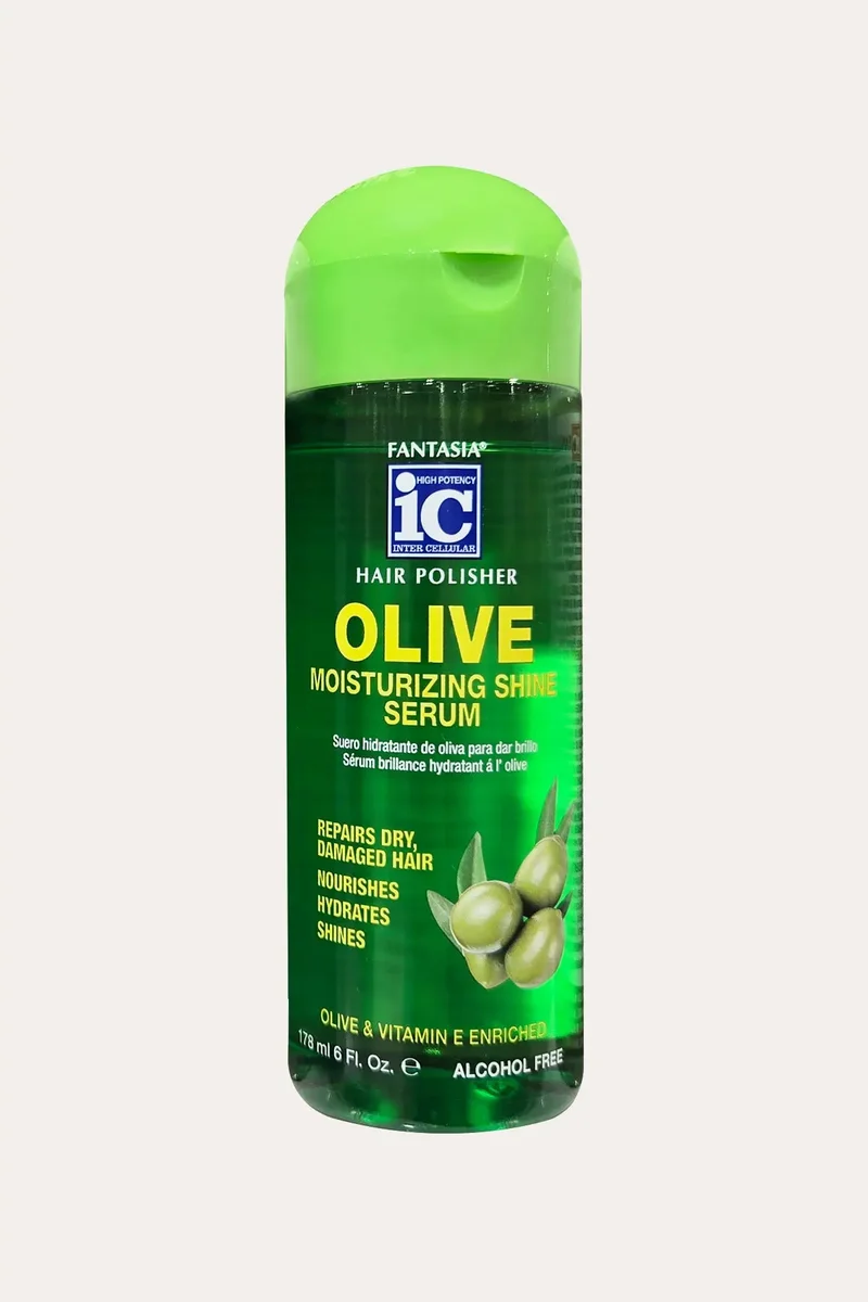 FANTASIA IC HAIR POLISHER OLIVE MOISTURIZING SHINE HAIR SERUM 6oz