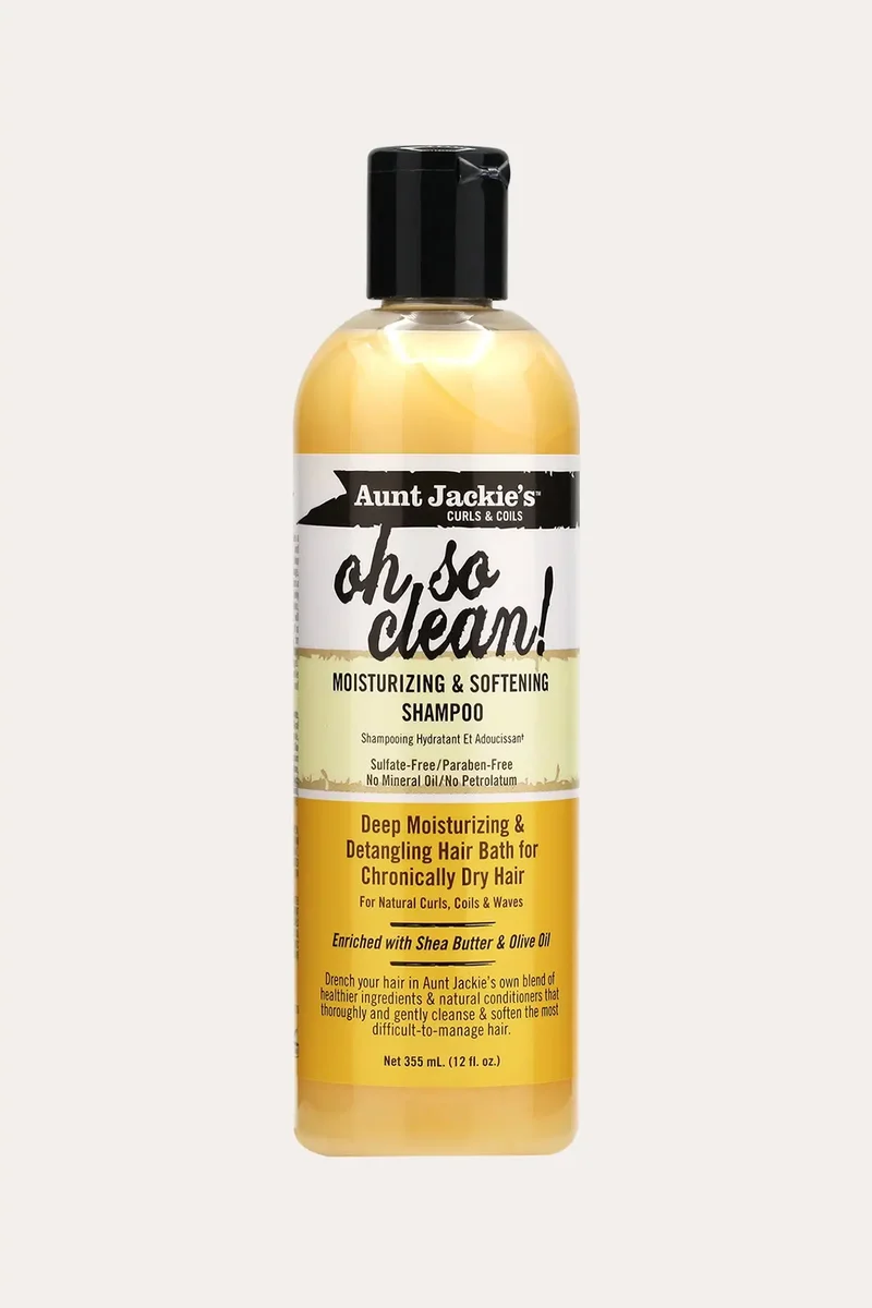 AUNT JACKIES OH SO CLEAN! MOISTURIZING & SOFTENING SHAMPOO 12oz