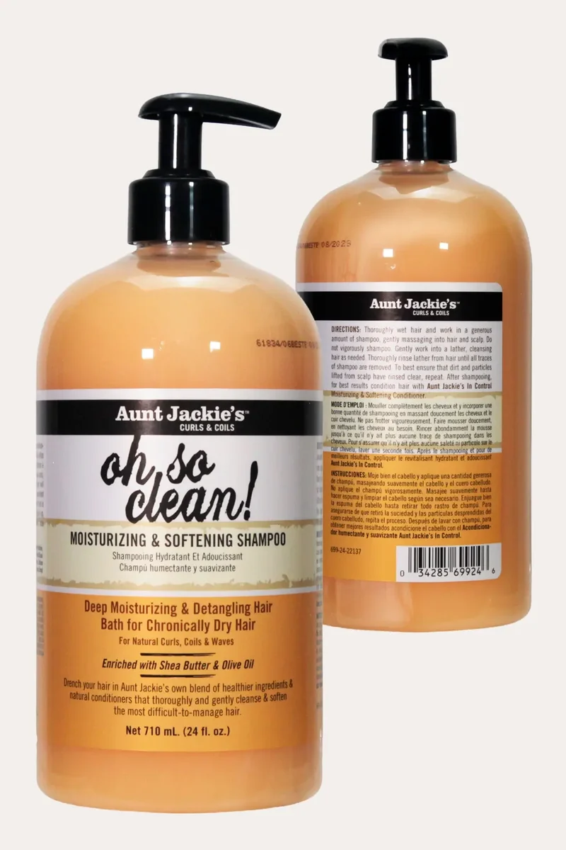 AUNT JACKIES OH SO CLEAN! MOISTURIZING & SOFTENING SHAMPOO 12oz