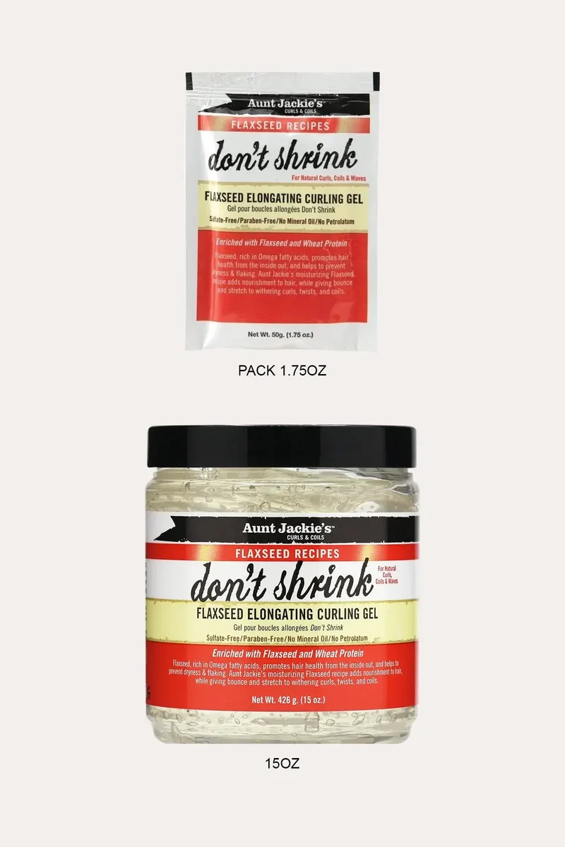 AUNT JACKIES DON'T SHRINK FLAXSEED ELONGATING CURLING GEL