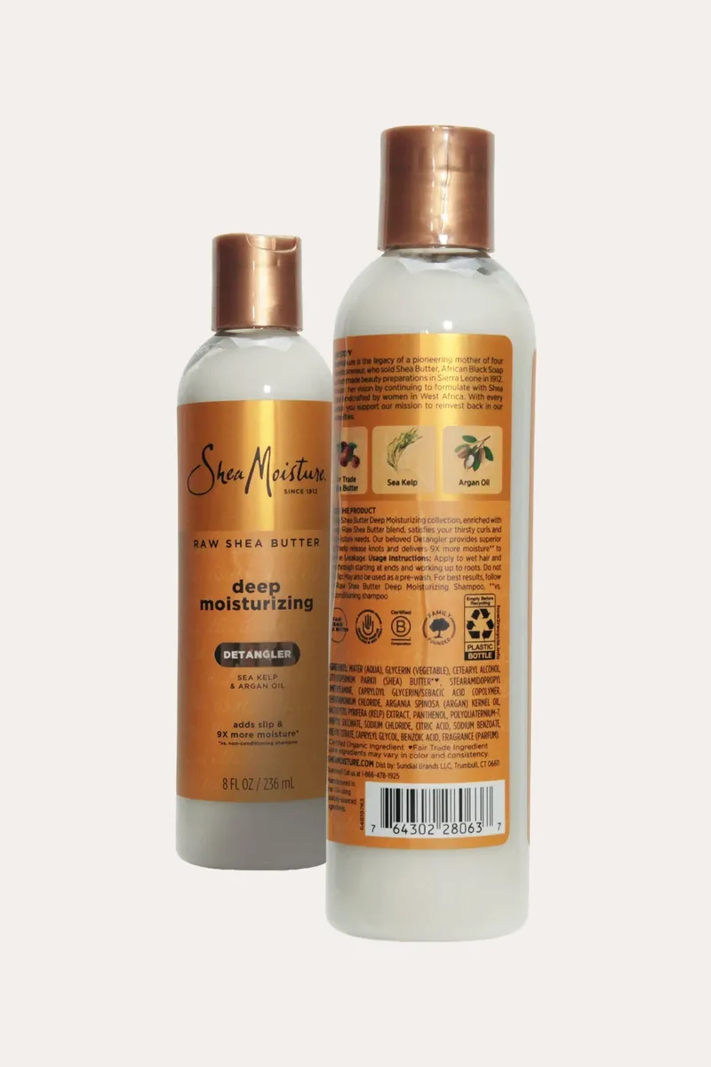 SHEA MOISTURE RAW SHEA BUTTER DEEP MOISTURIZING HAIR DETANGLER 8oz