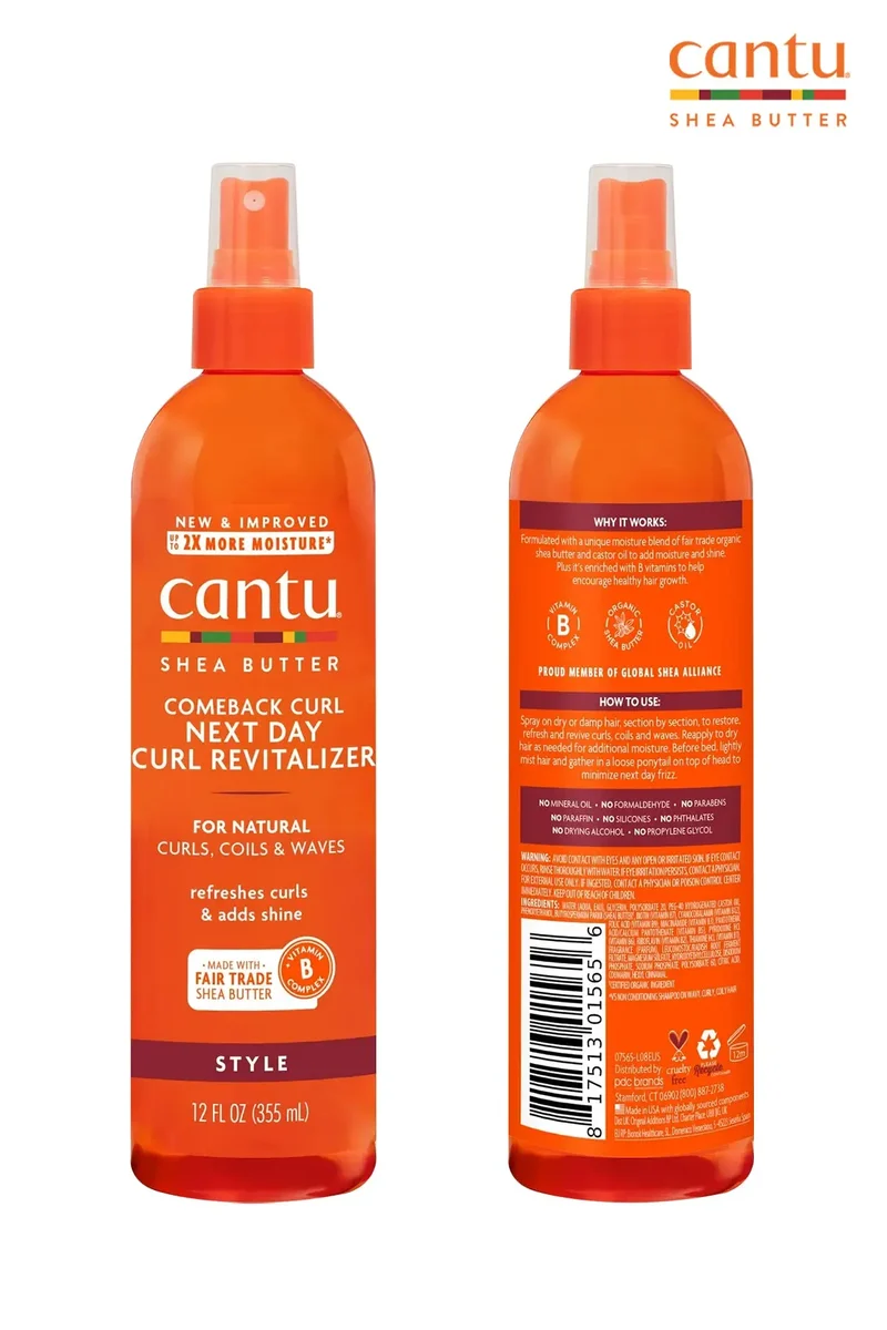 CANTU FOR NATURAL HAIR COMEBACK CURL NEXT DAY CURL REVITALIZER 12oz