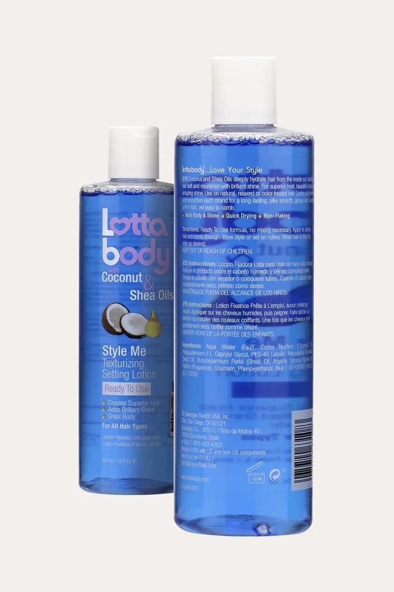 LOTTABODY COCONUT & SHEA OILS STYLE ME TEXTURIZING SETTING LOTION 12oz