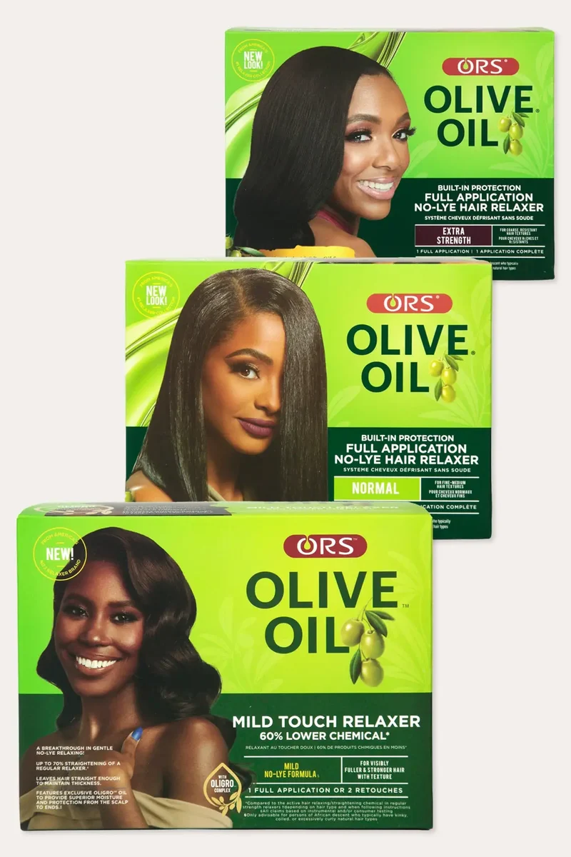 ORS OLIVE OIL BUILT IN PROTECTION FULL APPLICATION NO LYE HAIR RELAXER