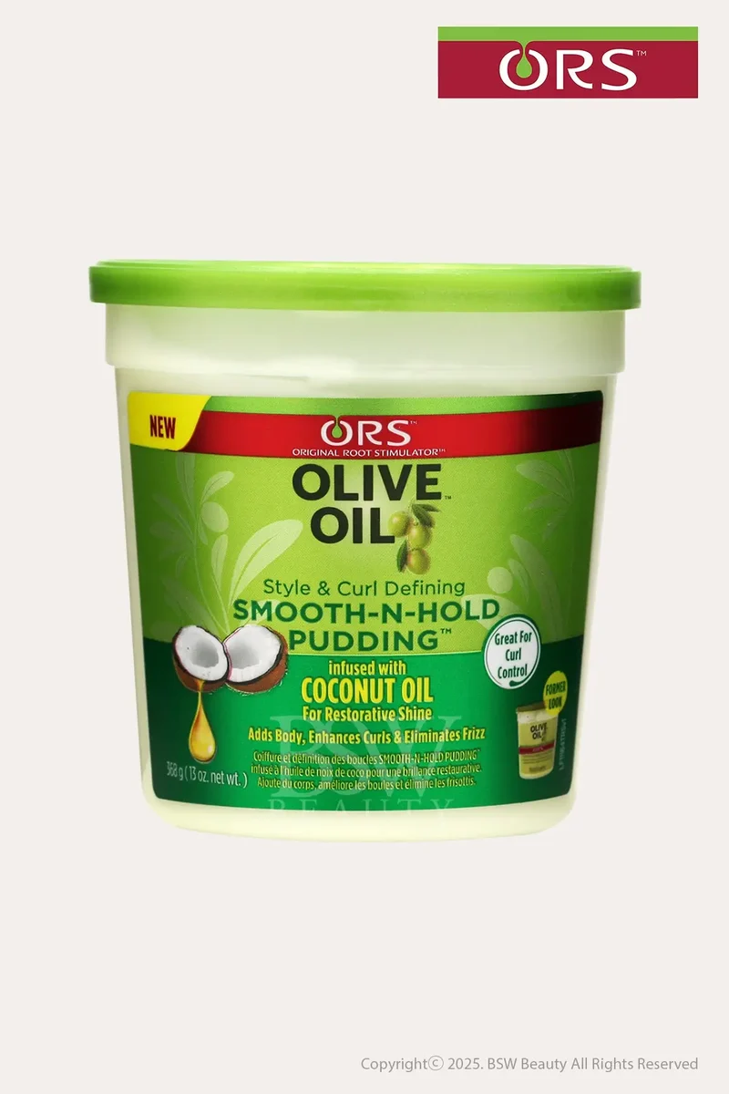 ORS OLIVE OIL STYLE & CURL DEFINING SMOOTH-N-HOLD HAIR PUDDING 13oz
