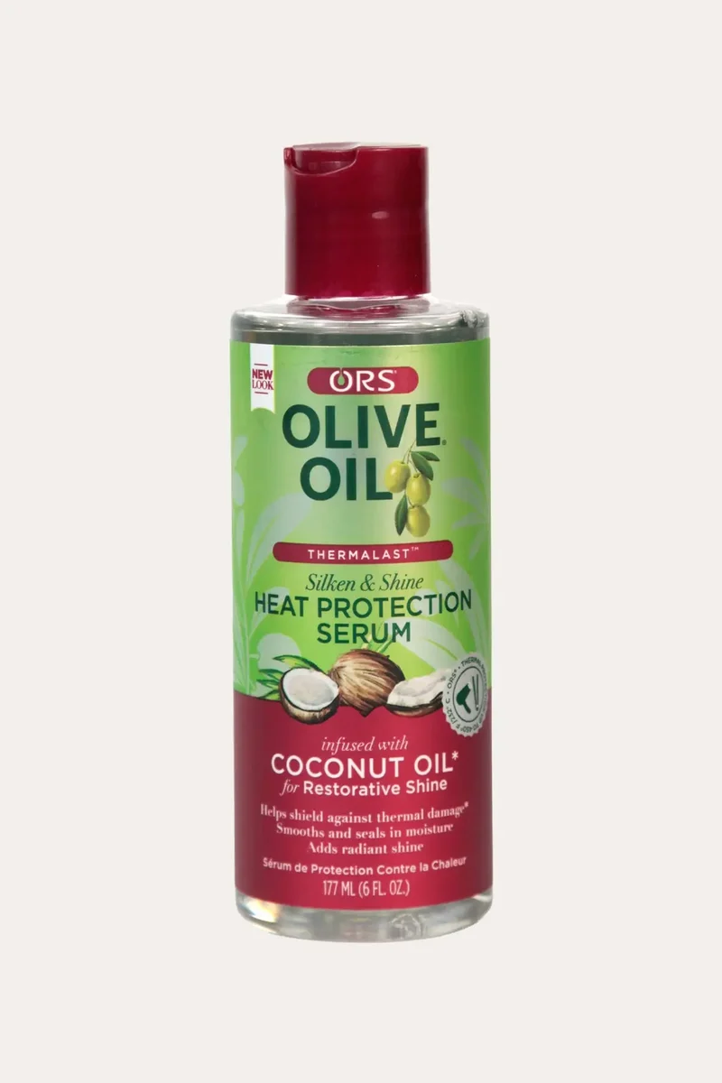 ORS OLIVE OIL SILKEN & SHINE HEAT PROTECTION HAIR SERUM 6oz