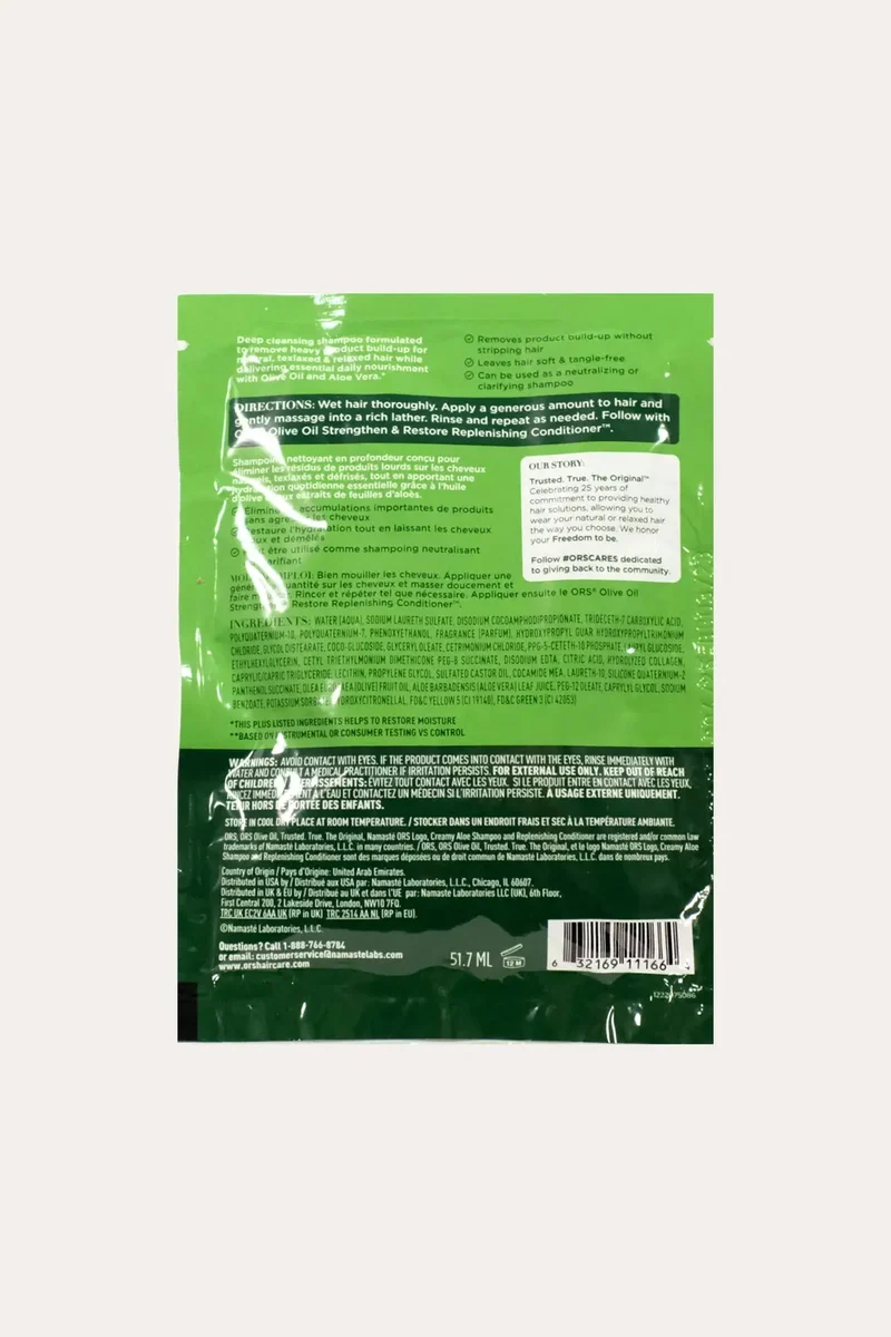 ORS OLIVE OIL MOISTURE RESTORE CREAMY ALOE SHAMPOO