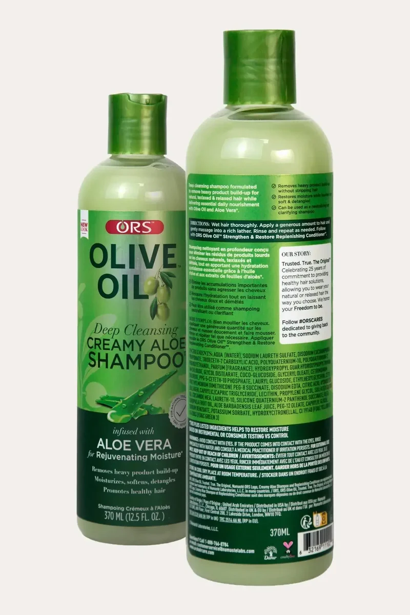 ORS OLIVE OIL MOISTURE RESTORE CREAMY ALOE SHAMPOO