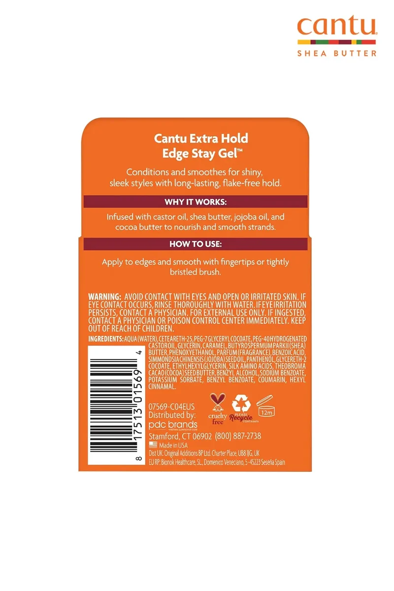 CANTU SHEA BUTTER EXTRA HOLD EDGE GEL 2.25oz