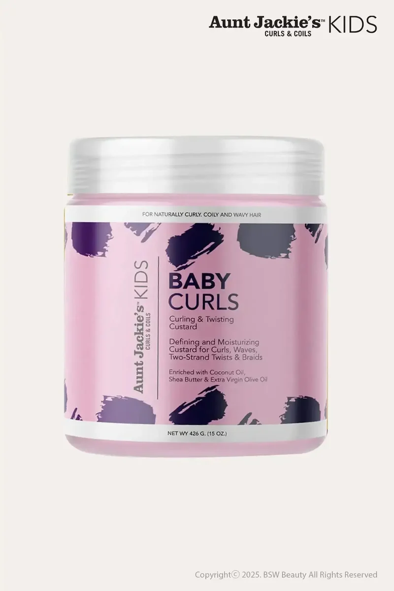 AUNT JACKIE'S GIRLS BABY GIRL CURLS MOISTURE-RICH CURLING & TWISTING CUSTARD 15oz - NON GREASY CURL GEL