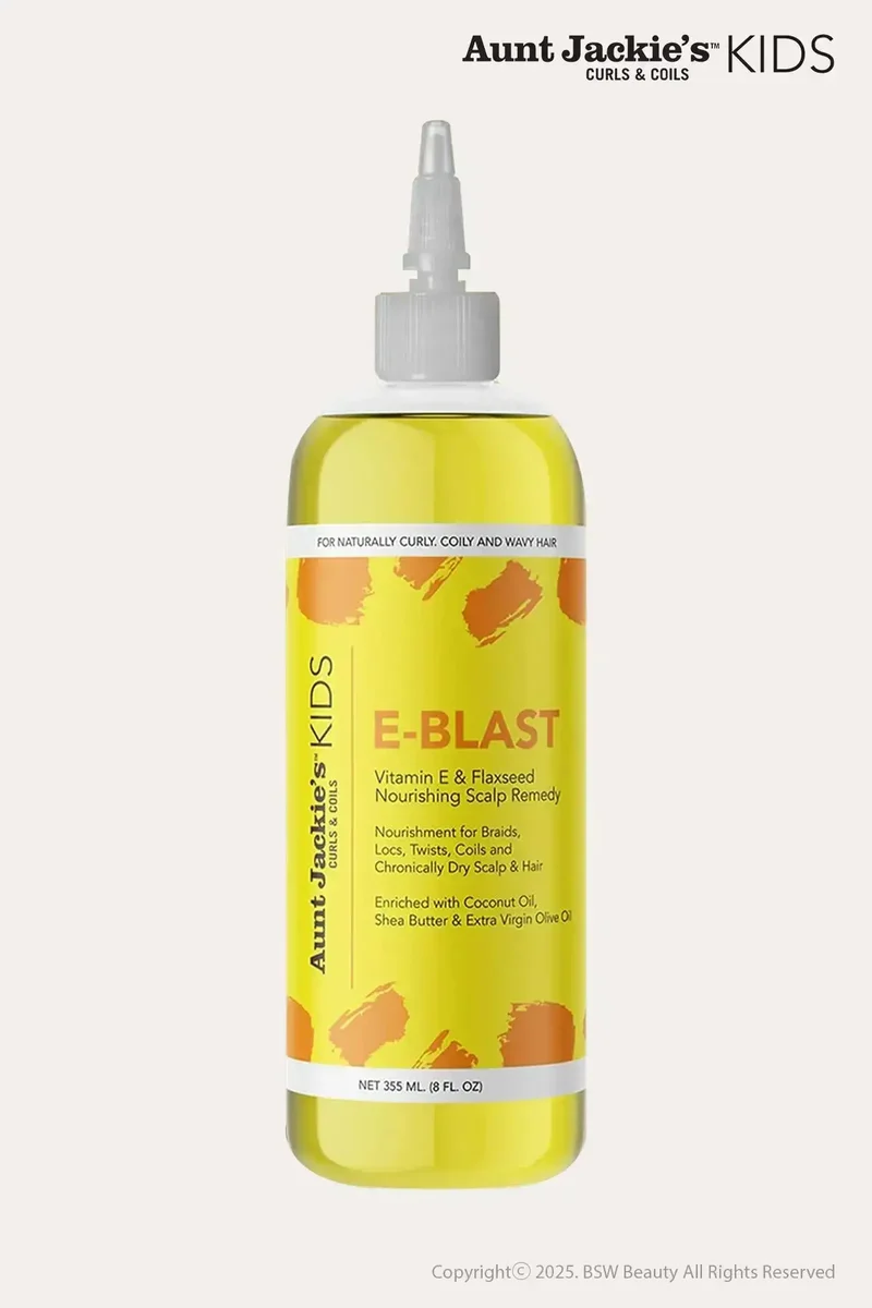 AUNT JACKIE'S GIRLS E BLAST VITAMIN E & FLAXSEED NOURISHING SCALP REMEDY 8oz - BEST SCALP OIL FOR KIDS