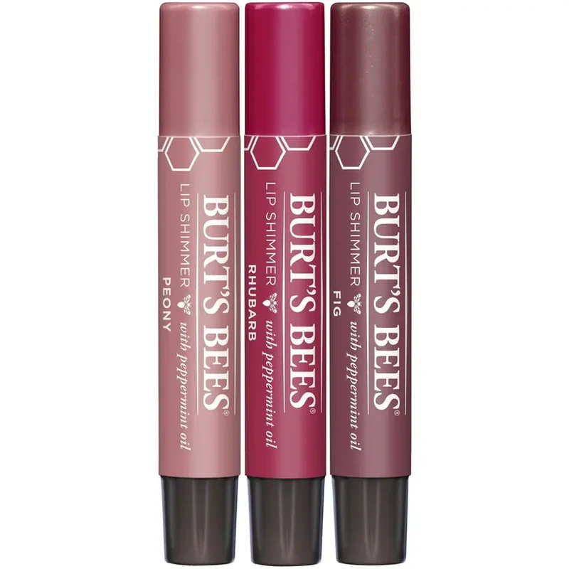 Burt's Bees Kissable Colour Lip Shimmer Gift Set Warm Collection