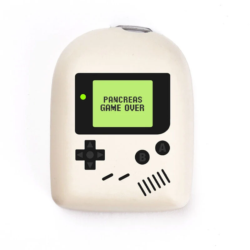 Coque réutilisable Omnipod : Game over - Blanc