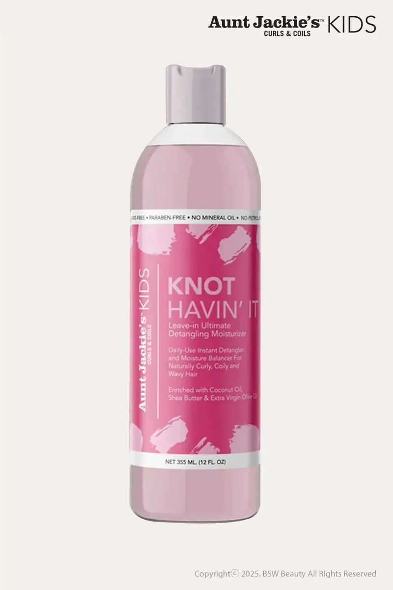 AUNT JACKIE'S GIRLS KNOT HAVIN' IT LEAVE IN ULTIMATE DETANGLING MOISTURIZER 12oz - BEST LEAVE IN DETANGLER FOR KIDS