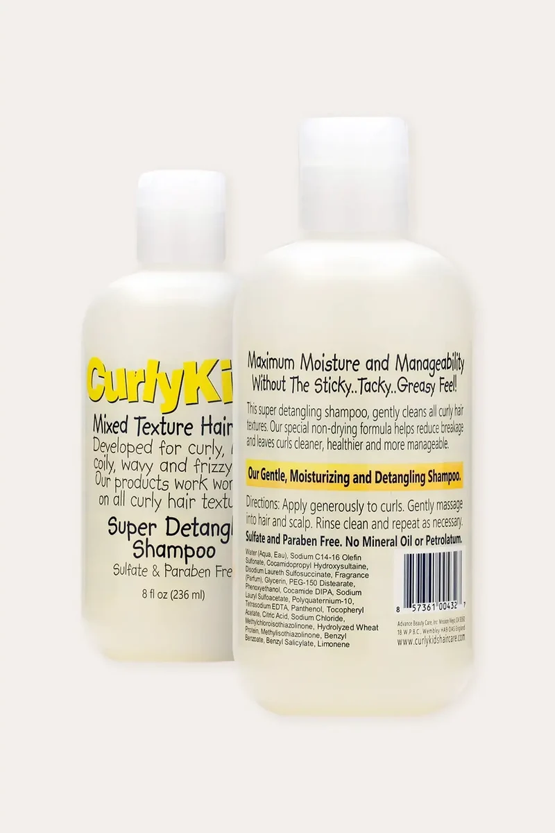 CURLY KIDS SUPER DETANGLE SHAMPOO 8oz