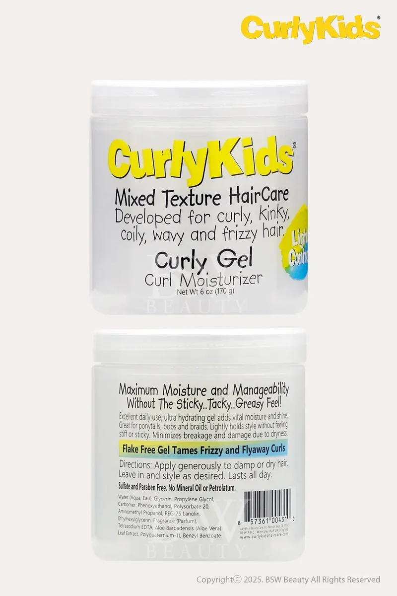 CURLY KIDS CURLY GEL CURL MOISTURIZER 6oz